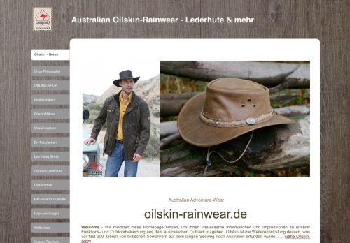 Screenshot Australian Oilskin Rainwear