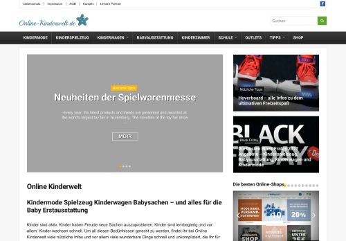 Screenshot Online-Kinderwelt