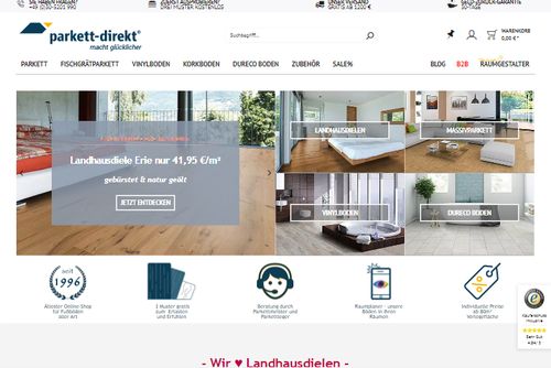 Screenshot parkett-direkt.net - Der Parkettspezialist aus Berlin