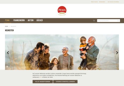 Screenshot PEMA SHOP