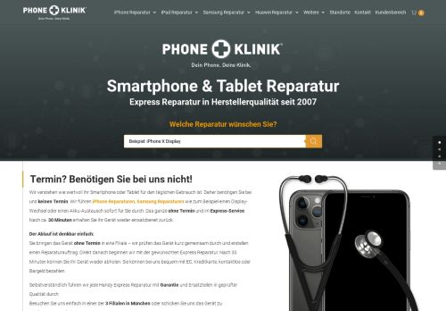 Screenshot: PhoneKlinik.com
