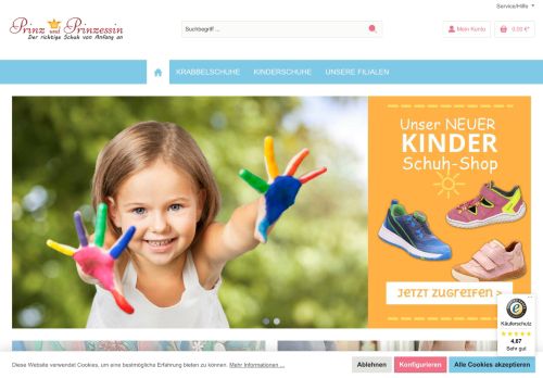 Screenshot Prinz und Prinzessin Designer Krabbelschuhe