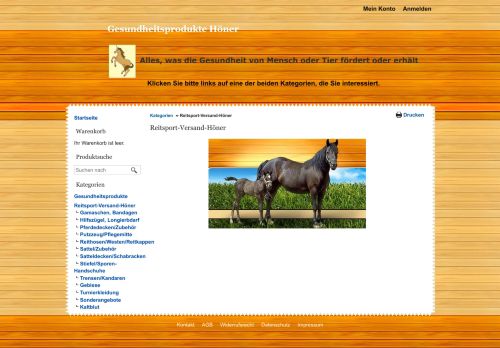 Screenshot Reitsport-Versand-Höner