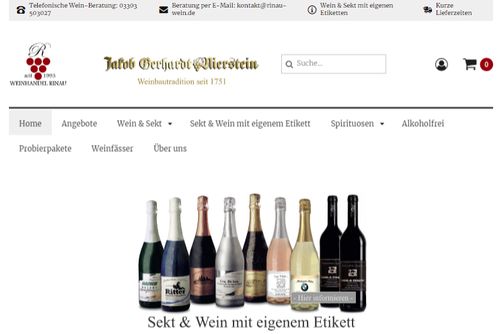Screenshot rinau-wein.de - Weinshop