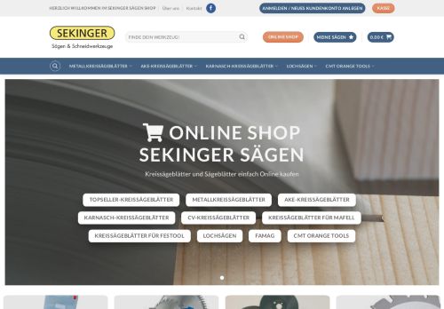 Screenshot Saegenshop.de