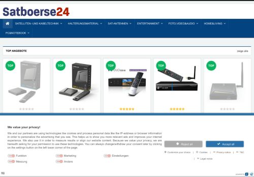 Screenshot Satboerse24