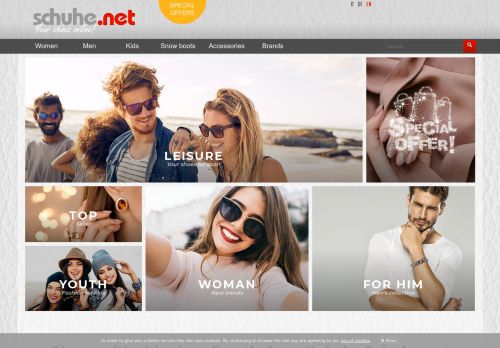 Screenshot Schuhe.net Italien