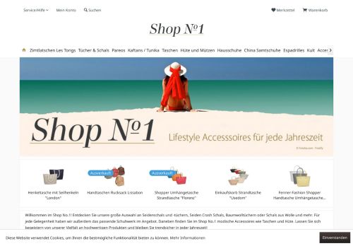 Screenshot www.shop-no1.de