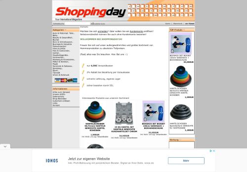 Screenshot Shoppingday 24 - Internationaler Megastore