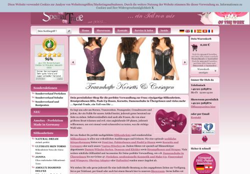 Screenshot absolutely Special-Trade - traumhafte Brustprothesen und mehr...