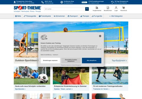 Screenshot: Sport-Thieme