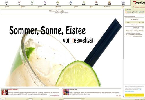 Screenshot teewelt.at