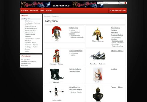 Screenshot tivas-fantasy.de