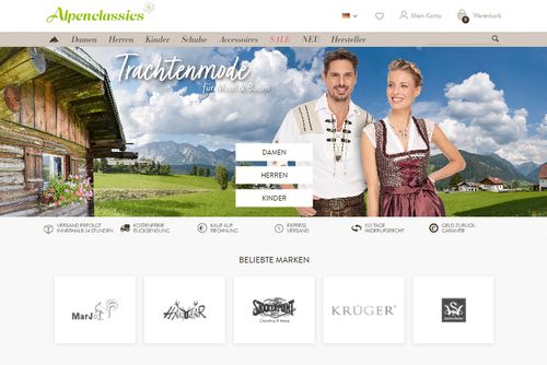 Screenshot trachten-dirndl-shop.de