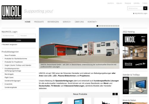 Screenshot unicol.de