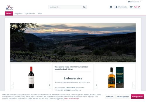 Screenshot Vino Monte