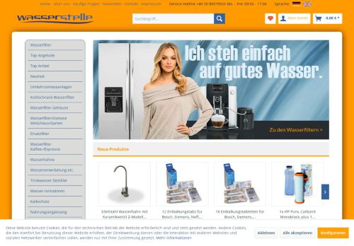 Screenshot Wasserstelle-Shop