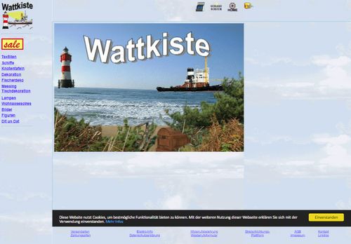 Screenshot: WATTKISTE - Maritime Dekorationen