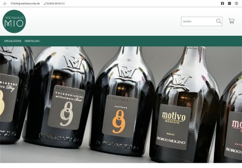 Screenshot: weinhaus-mio.de - Weinhandel