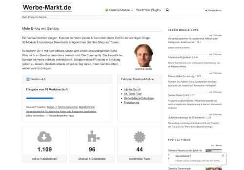 Screenshot Werbe-Markt.de PHP-Software