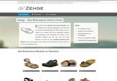 Screenshot Zehge Versand