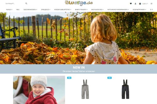 Screenshot ZWERGE - alles zum Wohlfühlen fürs Baby und Kind