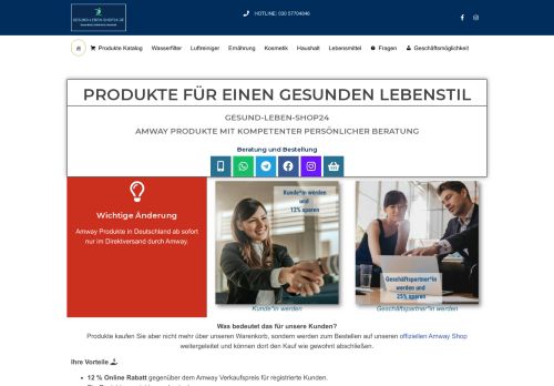 Screenshot Gesund Leben Shop24