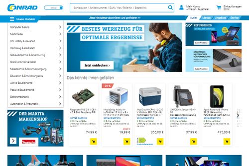 Screenshot Conrad Electronic