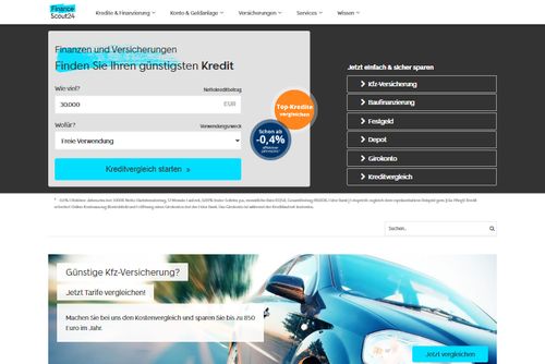 Screenshot FinanceScout24
