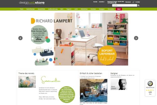 Screenshot designwebstore | Designermöbel und Einrichtungsgegenstände 