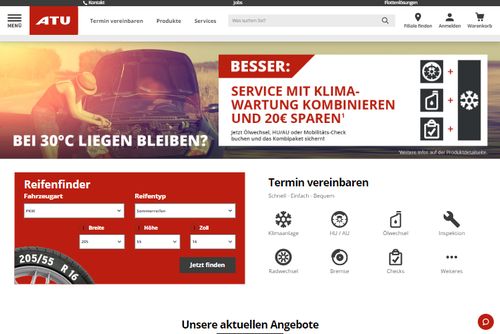 Screenshot ATU Auto-Teile-Unger