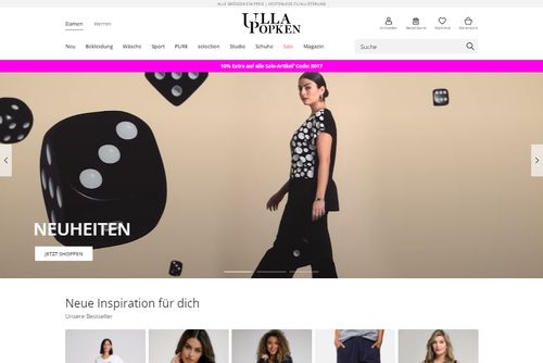 Screenshot Ulla Popken Damenmode Große Größen