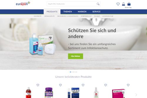 Screenshot Eurapon - Online-Apotheke 