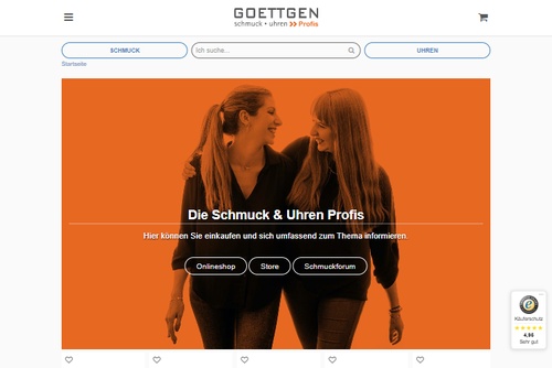 Screenshot GOETTGEN - Schmuck • Uhren Profis