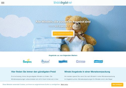 Screenshot Windelnangebot.net