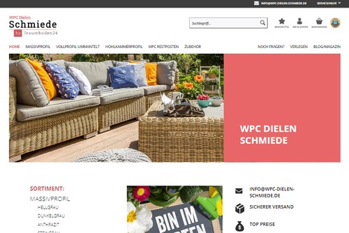 Screenshot WPC Dielen Schmiede